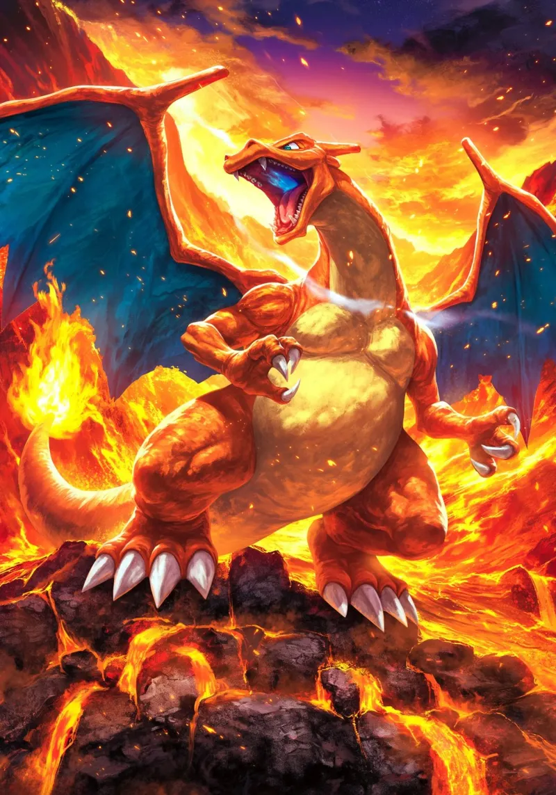 Pokemon Charizard poster da Stellar Creative