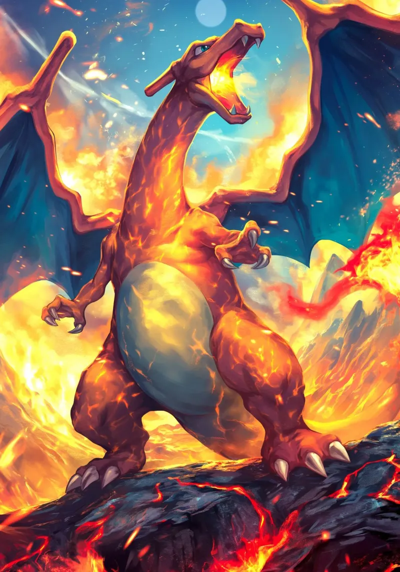 Pokemon Charizard poster da Stellar Creative