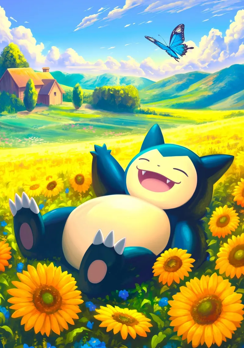 Pokemon Snorlax poster da Stellar Creative