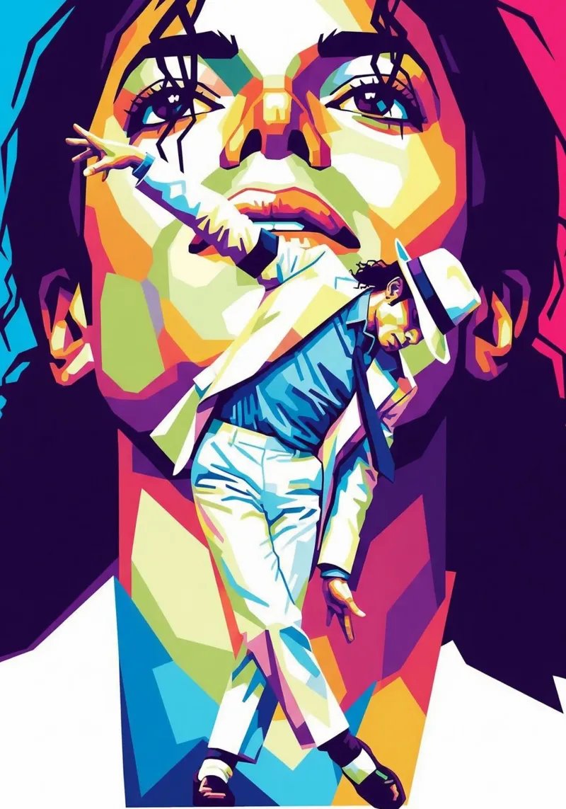 Michael Jackson in loving memory canvas with Floater frame by Hantamrata