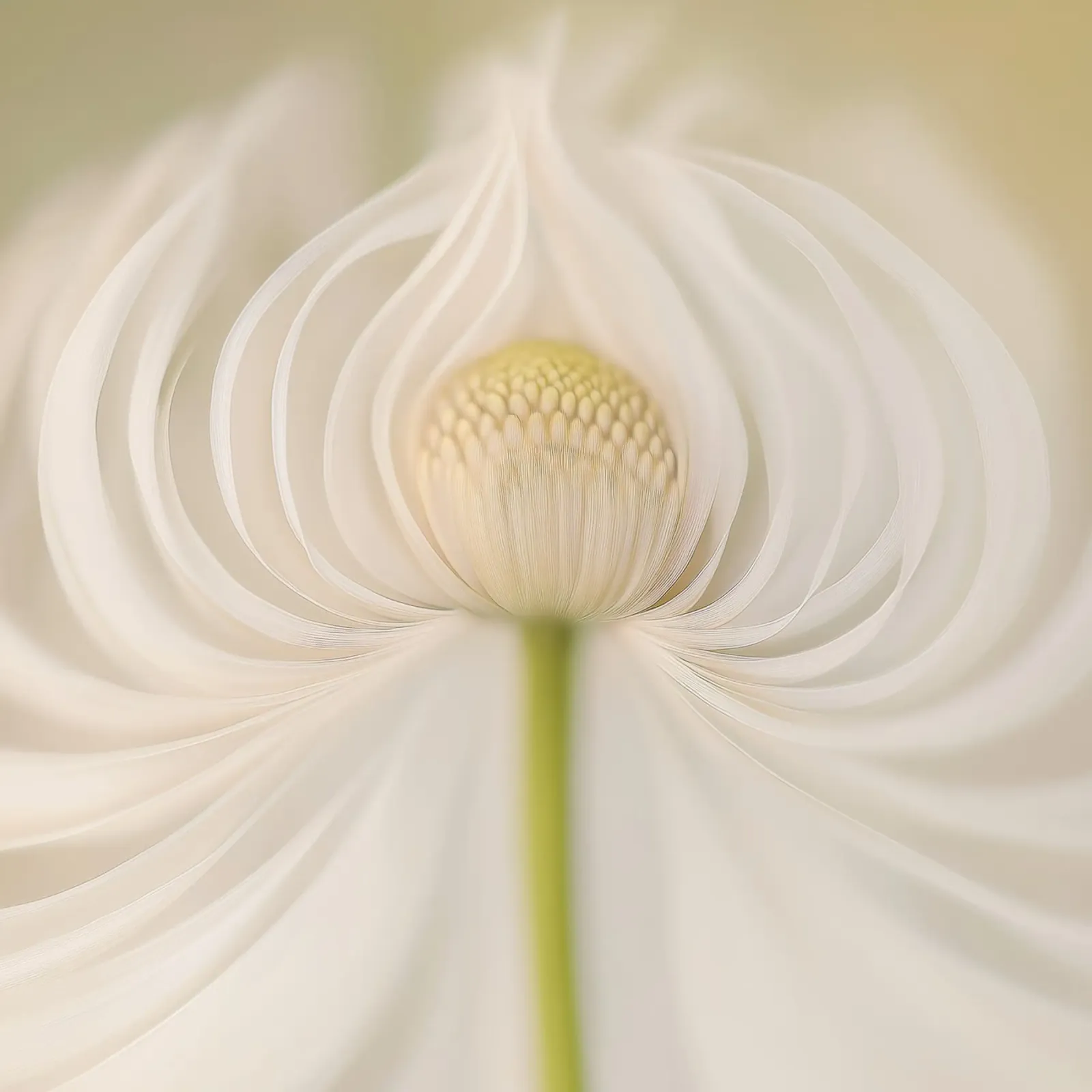 Fiore di margherita poster con telaio in legno da Imagine