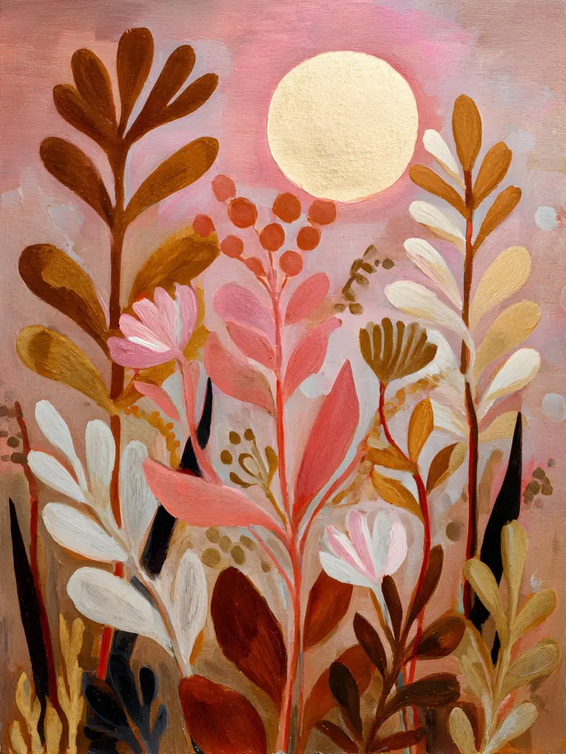 Flowers and Moon Magic poster da Gypsy Galleria