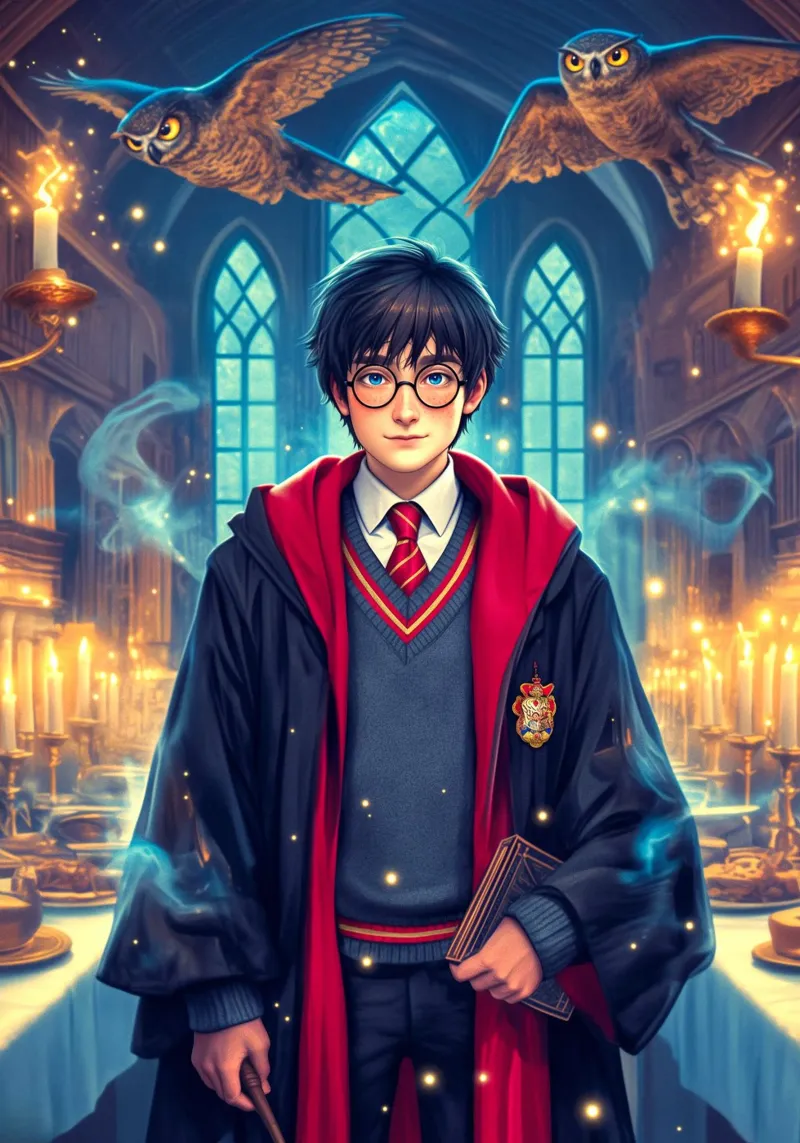 Harry Potter tela con Cornice a cassetta da Stellar Creative