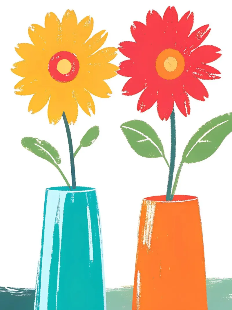 Vaso per fiori Garbera poster da PREKETEWE