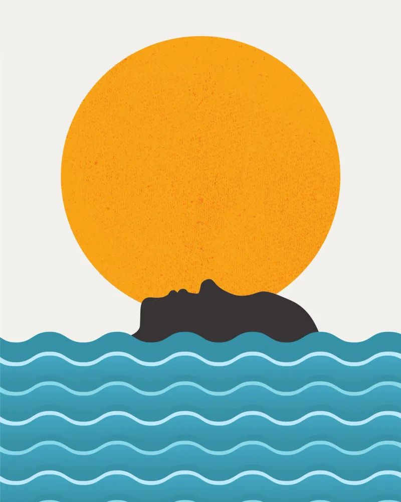 Bagno di sole poster da Little Dean