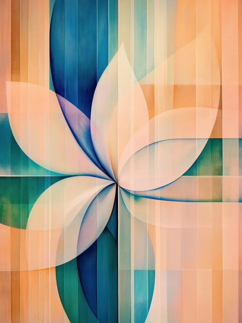 Bloemen abstract hahnemühle van Imagine