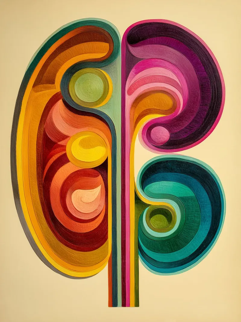 Vortice organico vintage poster da Carinaprint