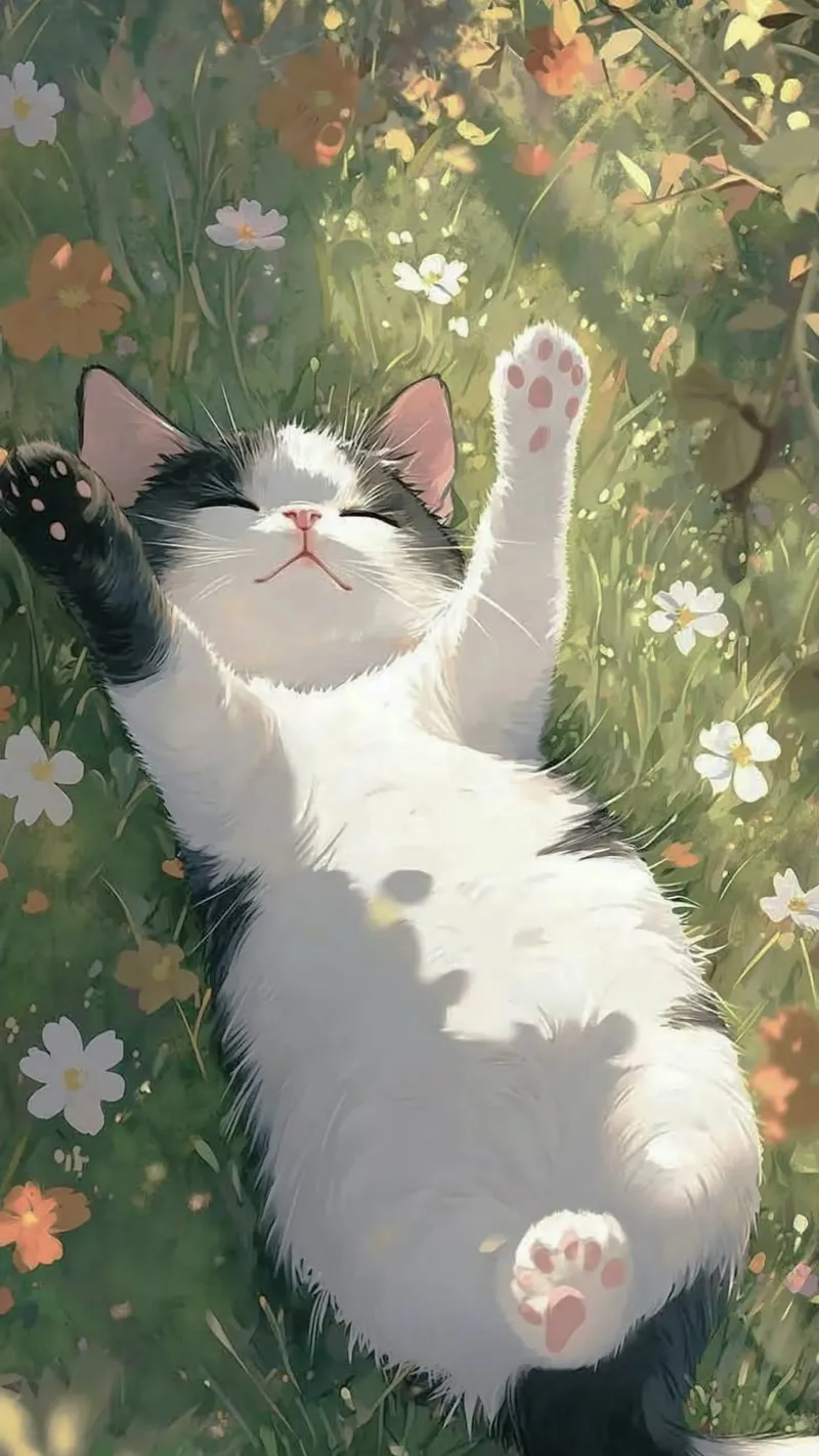 playful cat poster da kichin