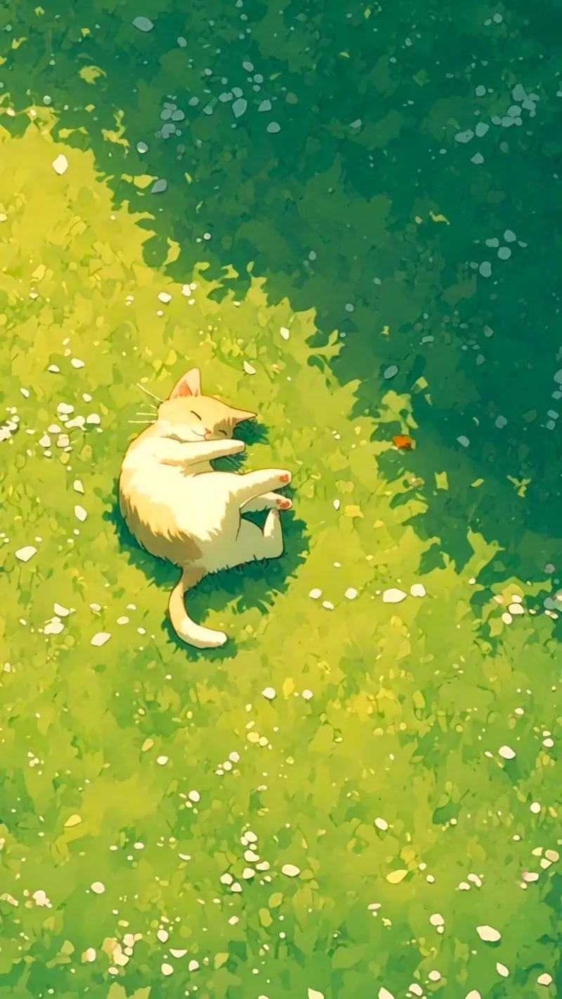 chill kitty with sunshine poster da kichin