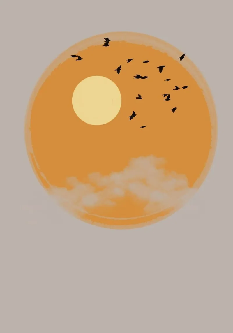 epic sun and bird poster da lily
