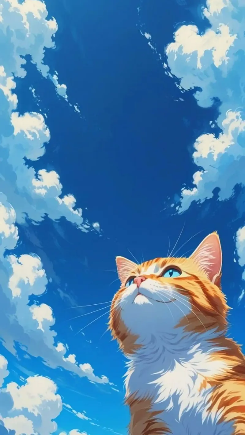 posture cat sky poster da miracle