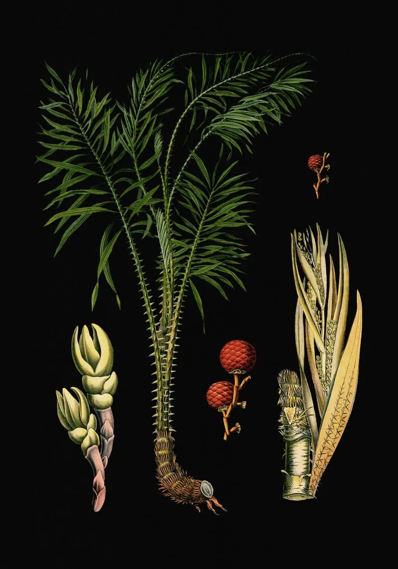 Vintage Bollmann 4 Drachen Rotang pellicola backlit da Vintage Print Collection