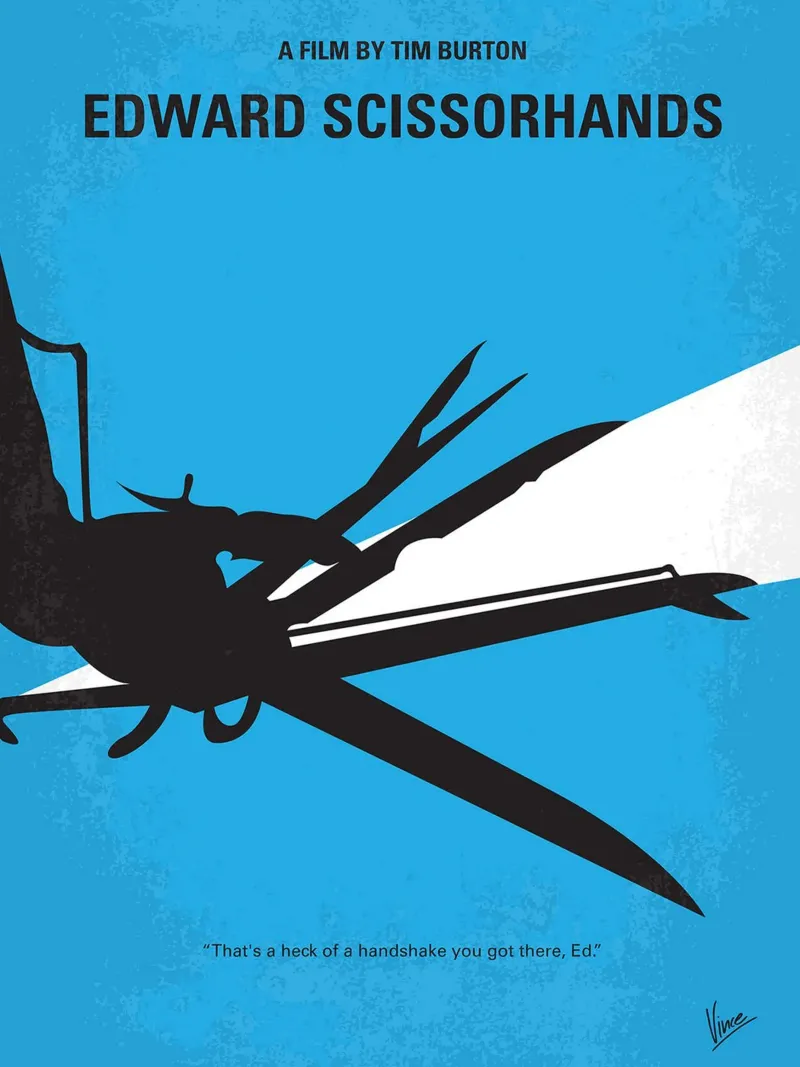 Edward mani di forbice ll poster da Oscar Frazier