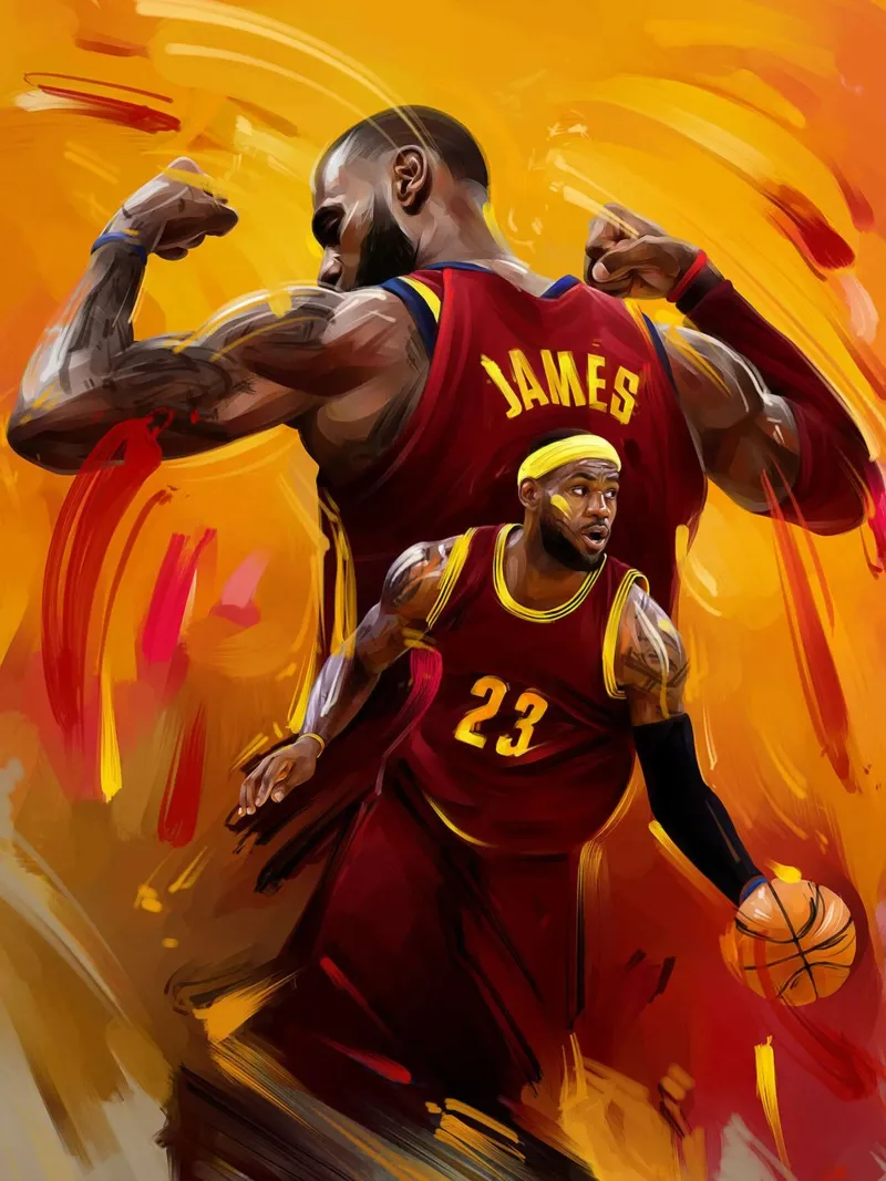 LeBron James poster da Oscar Frazier