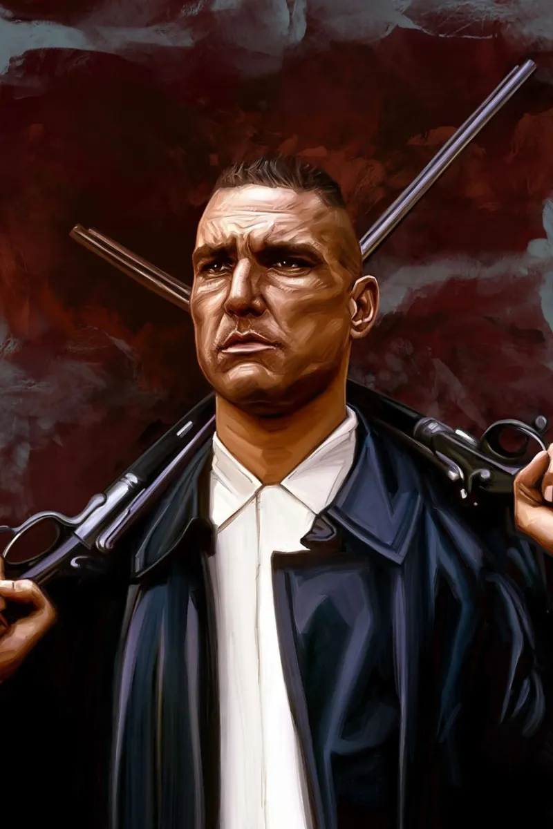 Lock, Stock and Two Smoking Barrels tela con Cornice a cassetta da Oscar Frazier