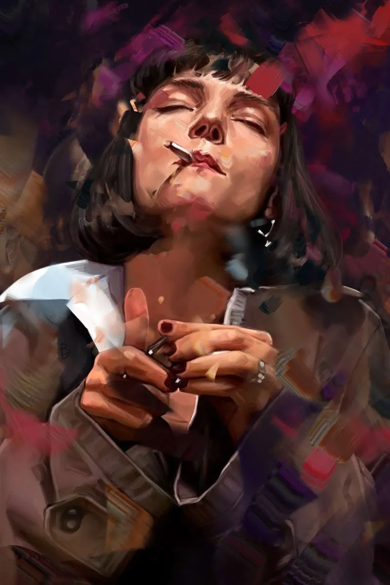 Mia Wallace II di Dmitry Belov tela con Cornice a cassetta da Oscar Frazier