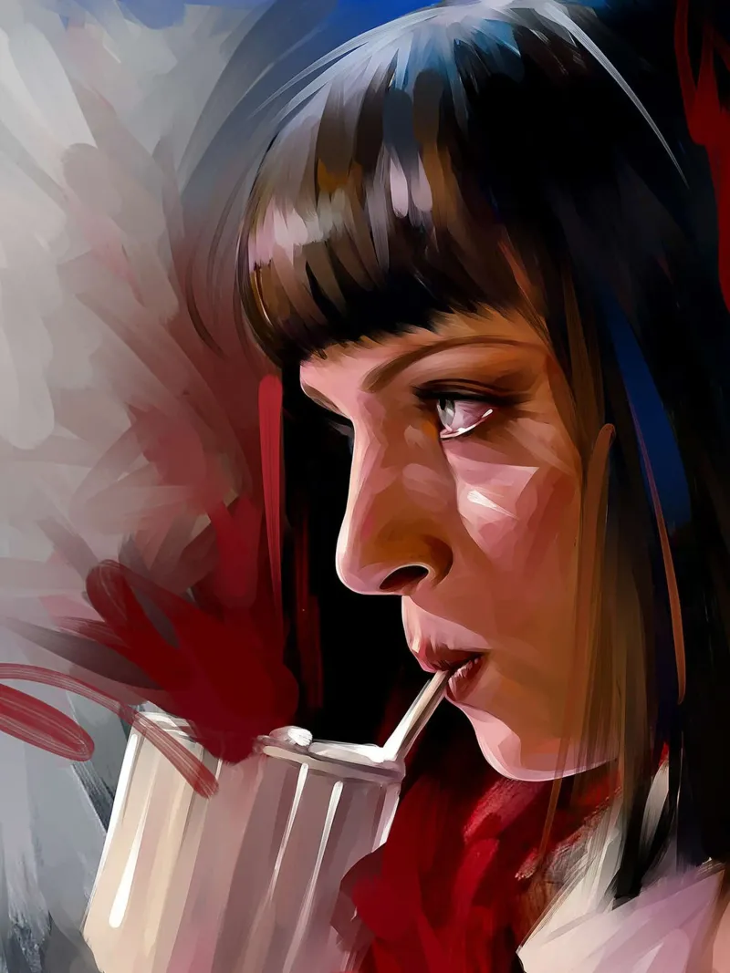 Mia con un drink di Dmitry Belov poster da Oscar Frazier