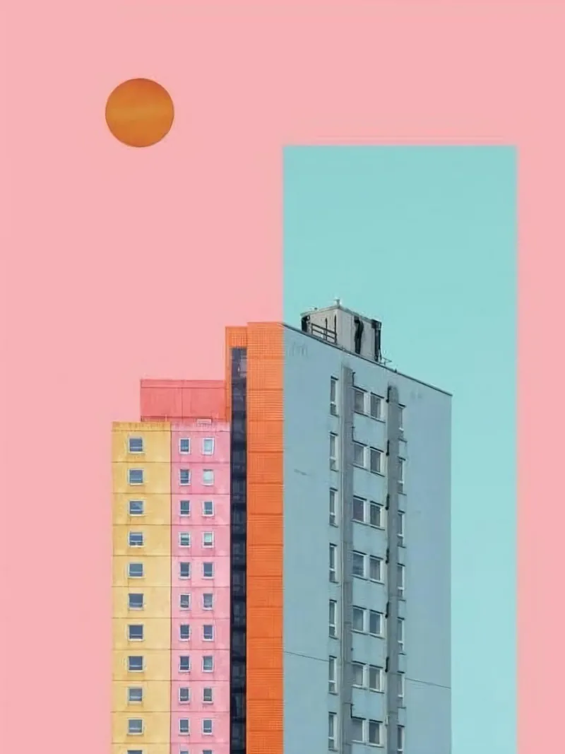 high scape building tela con Cornice a cassetta da huminity