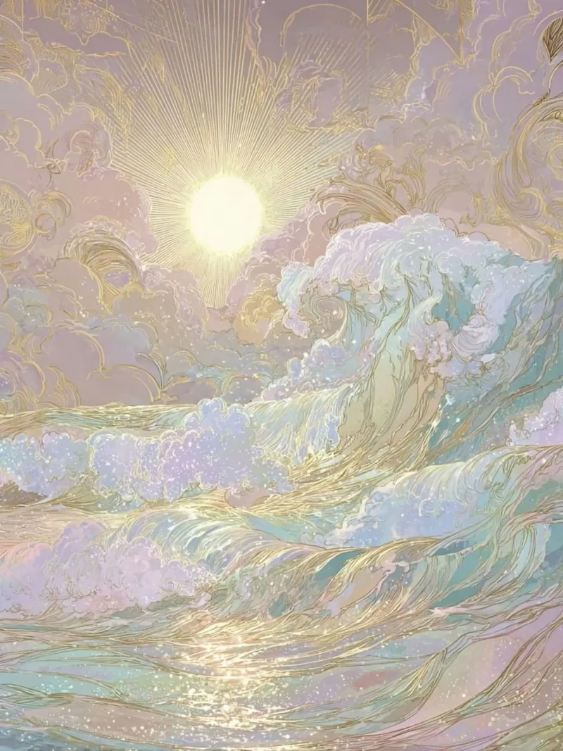 wave and sunlight poster da huminity