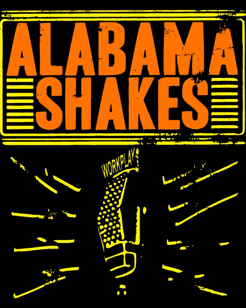 Classico retrò degli Alabama Shakes tela con Cornice a cassetta da skurtow