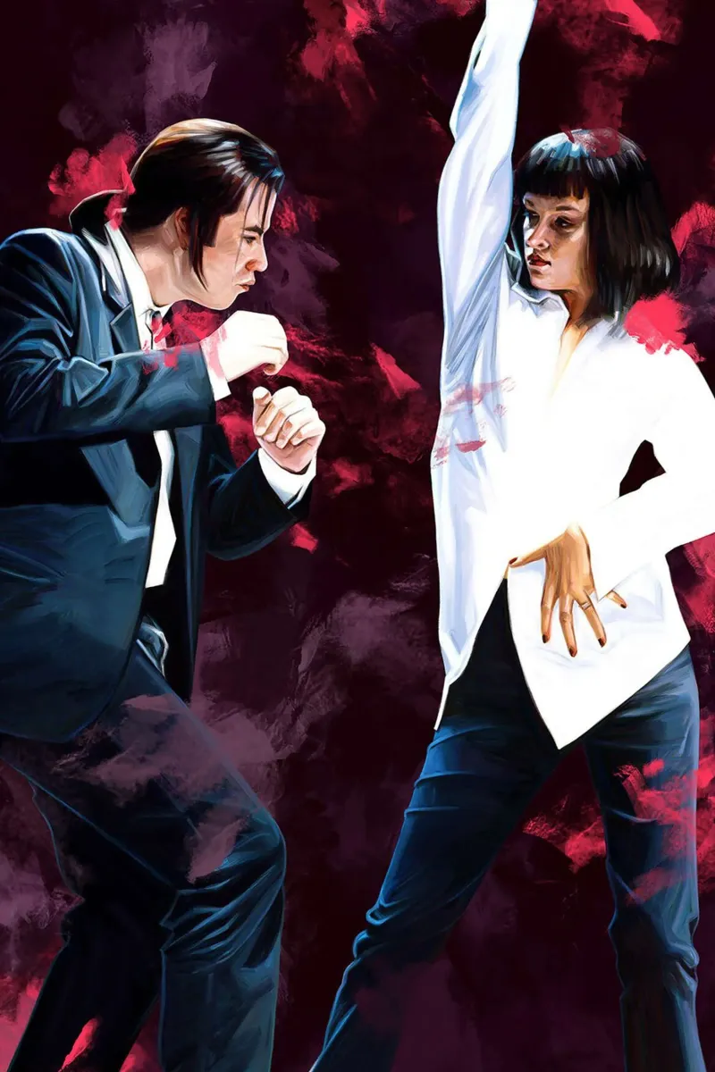 Pulp Fiction - Mia e Vincent poster da Oscar Frazier