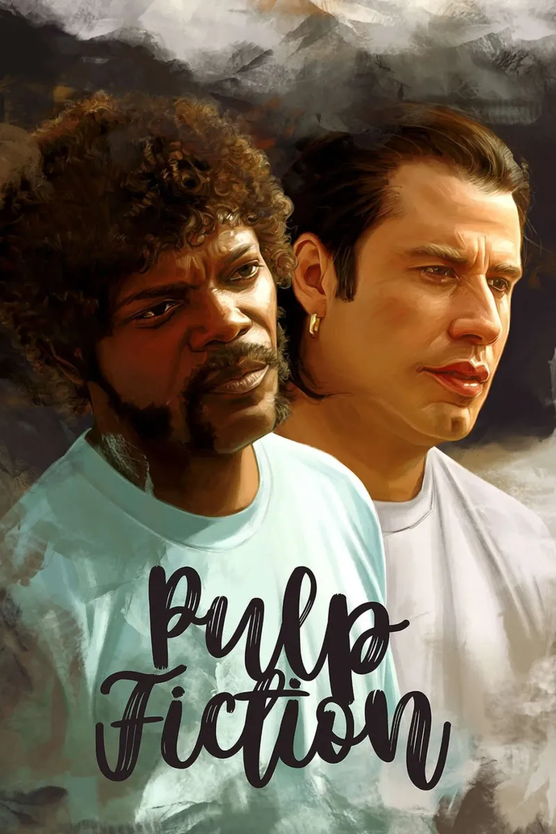 Pulp Fiction - Vincent Vega e Jules Winnfield poster da Oscar Frazier
