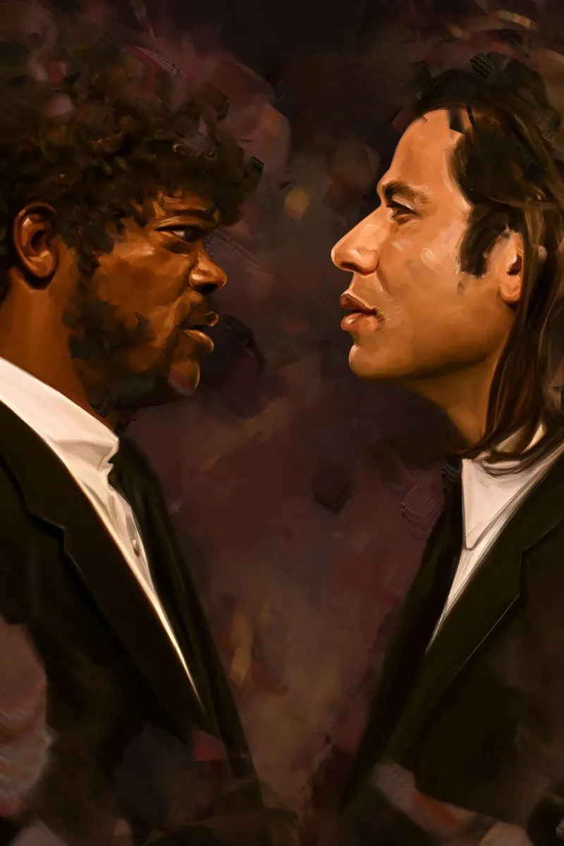 Pulp Fiction, Vincent Vega, Jules Winnfield ll poster da Oscar Frazier