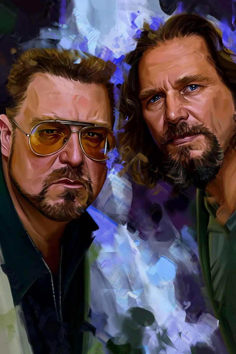 Il tizio e Walter - Il grande Lebowski poster da Oscar Frazier