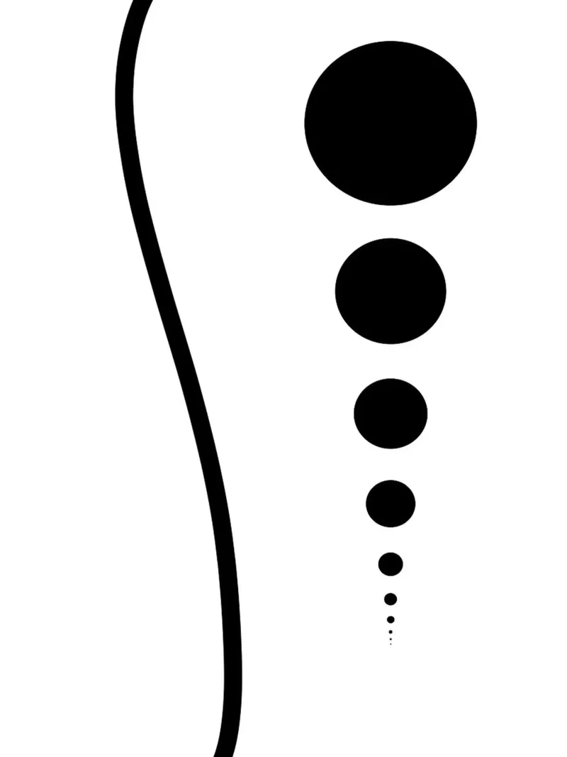 Design minimalista in bianco e nero poster con telaio in alluminio da Amelia Roy