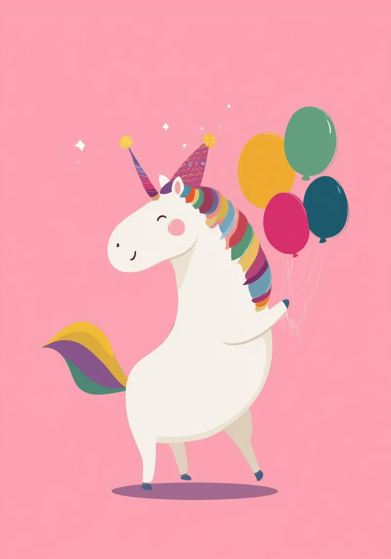 Happy Unicorn Day tela con Cornice a cassetta da Kiara