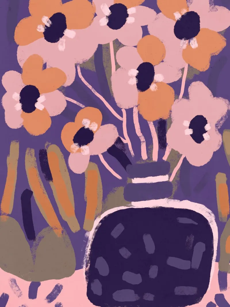 Pastel Flower Impression No 5 pellicola backlit da treechild