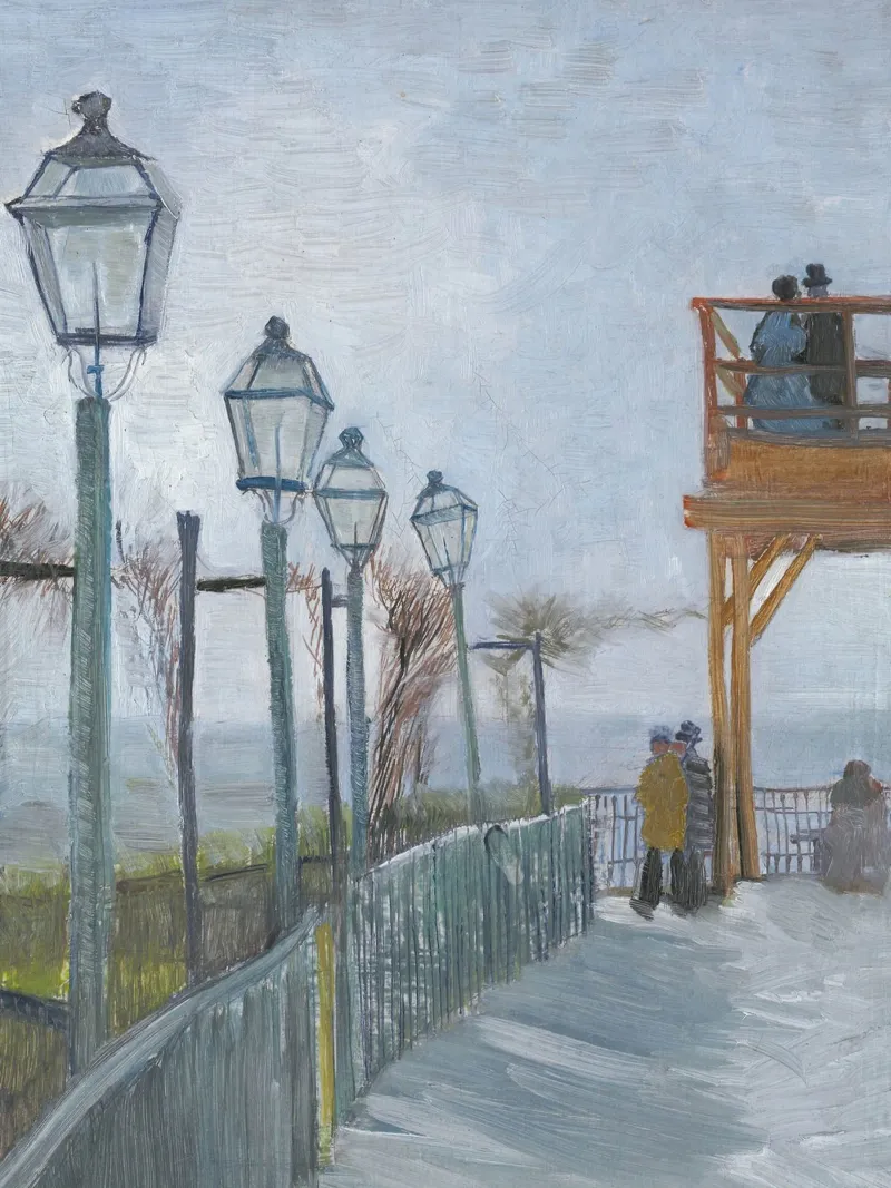 Passeggiata invernale con lanterne poster da Studio Vibe