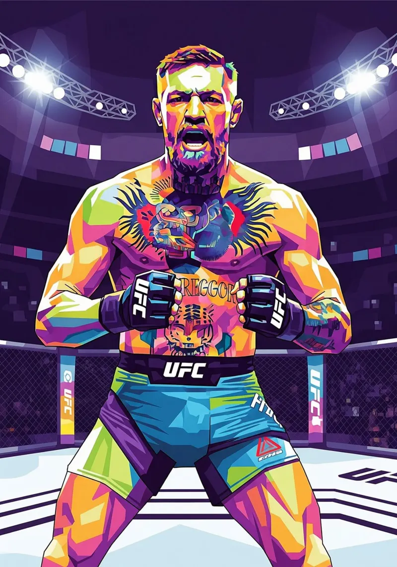 Conor McGregor Combattente UFC poster da Hantamrata