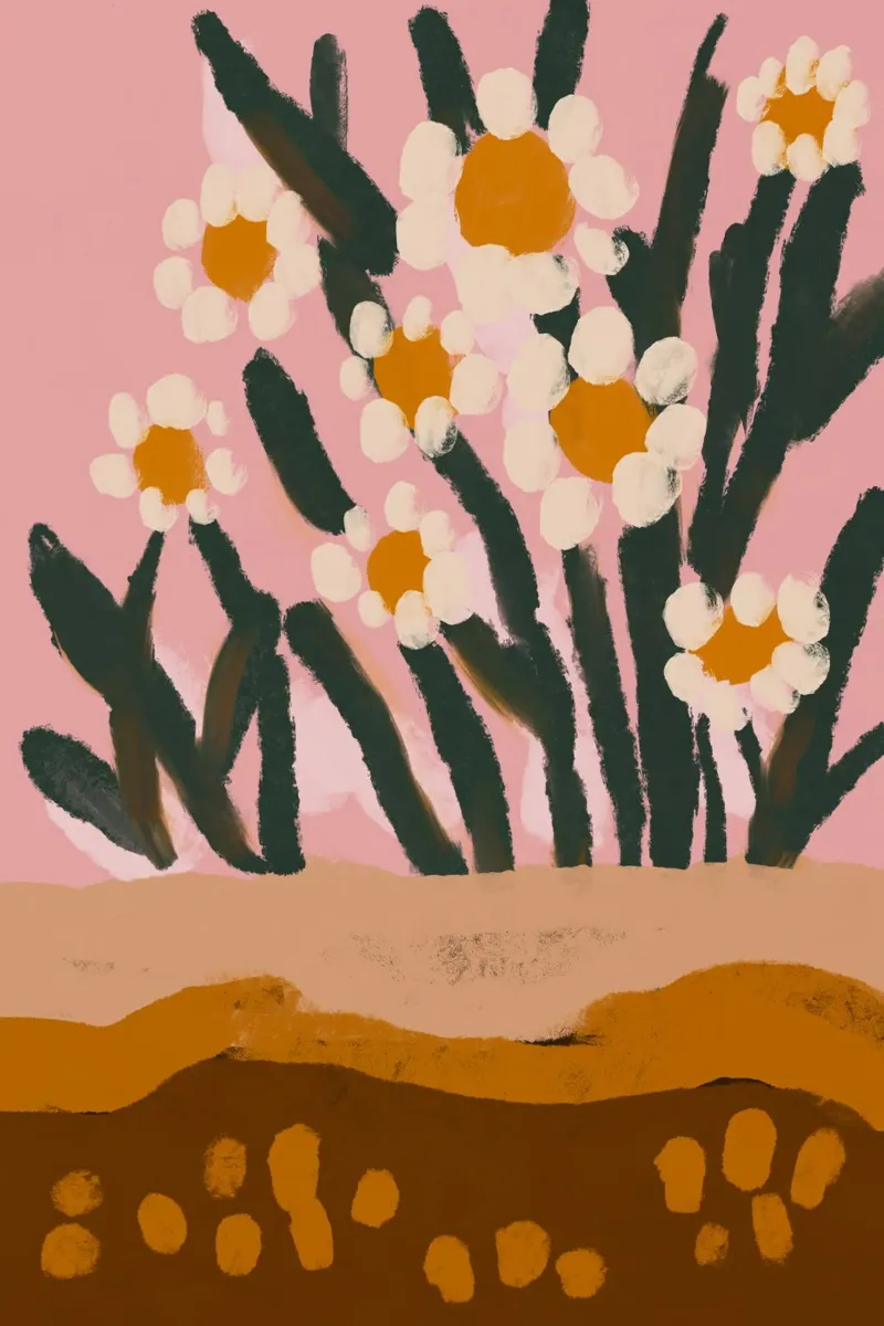 Pastel Flower Impression No 3 pellicola backlit da treechild