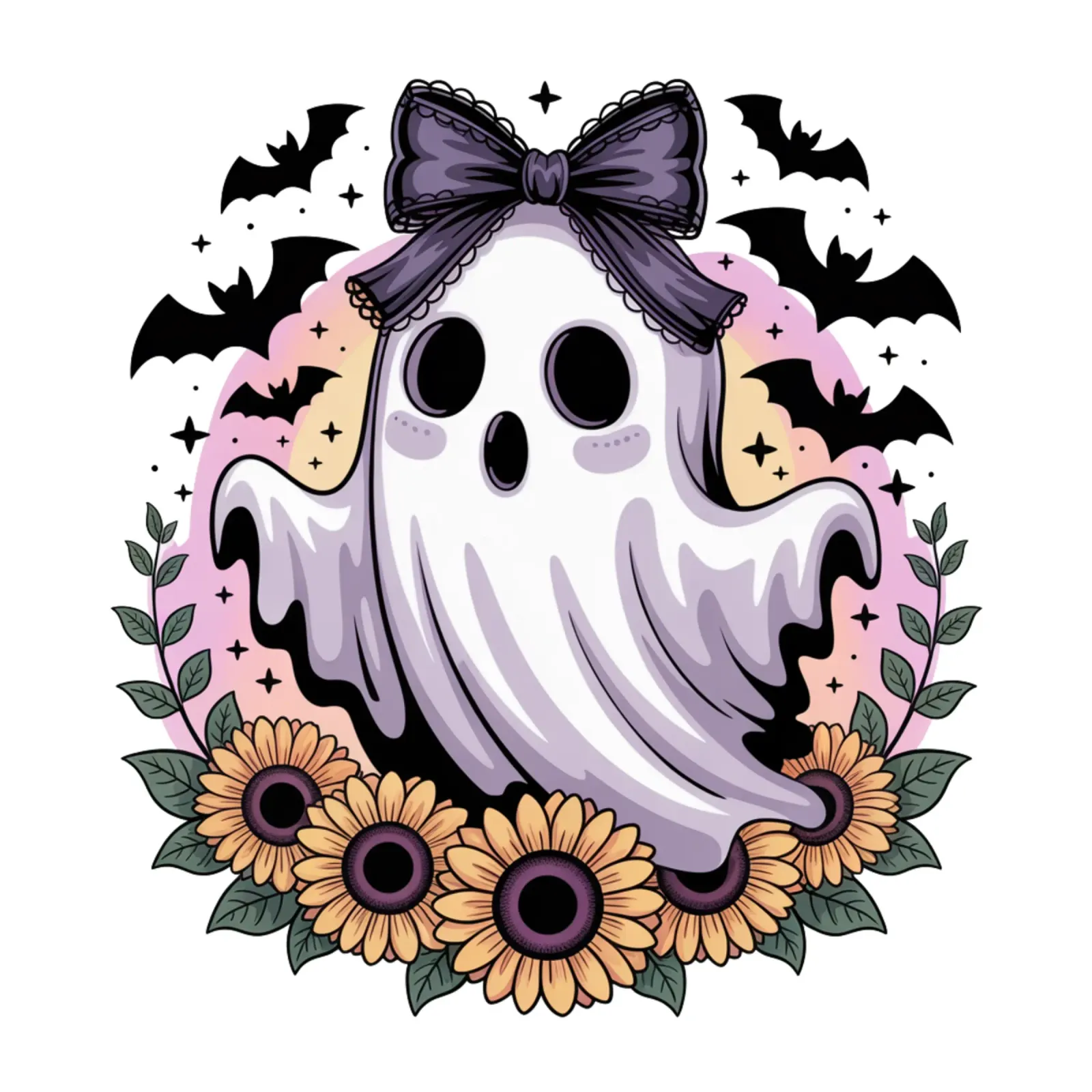 Spooky Kawaii Ghost poster da Sasyall Graphics