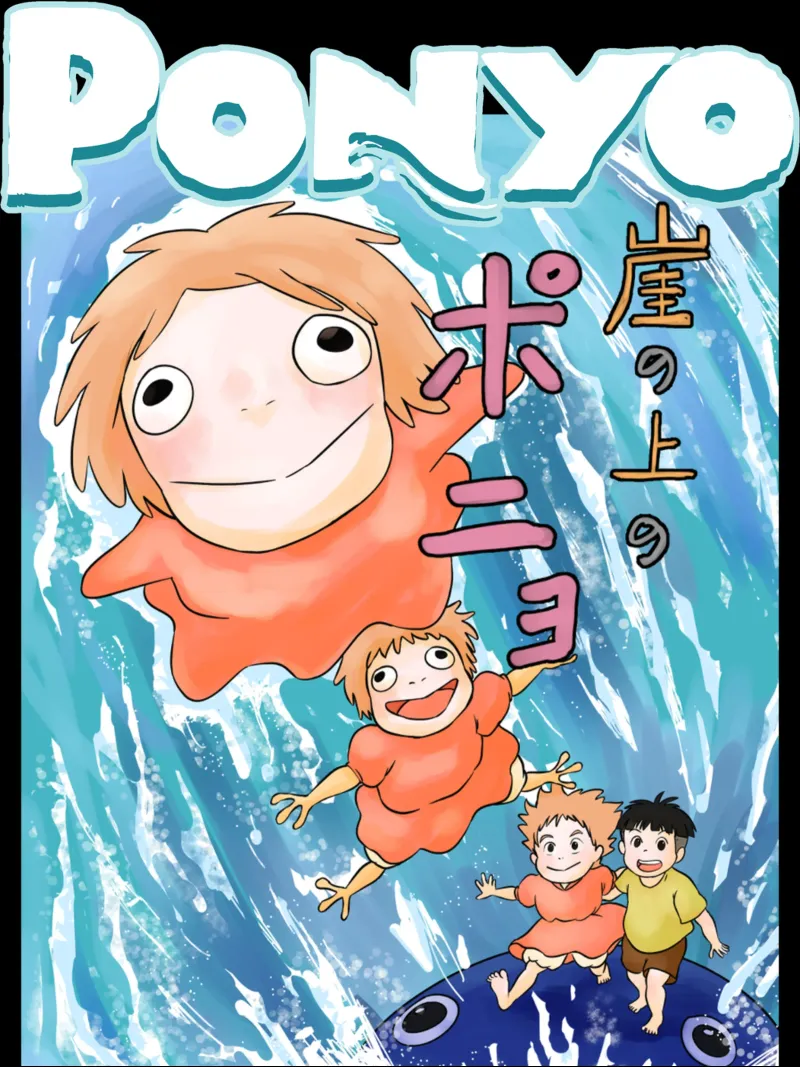 Vettore Ponyo poster da mannys_artt
