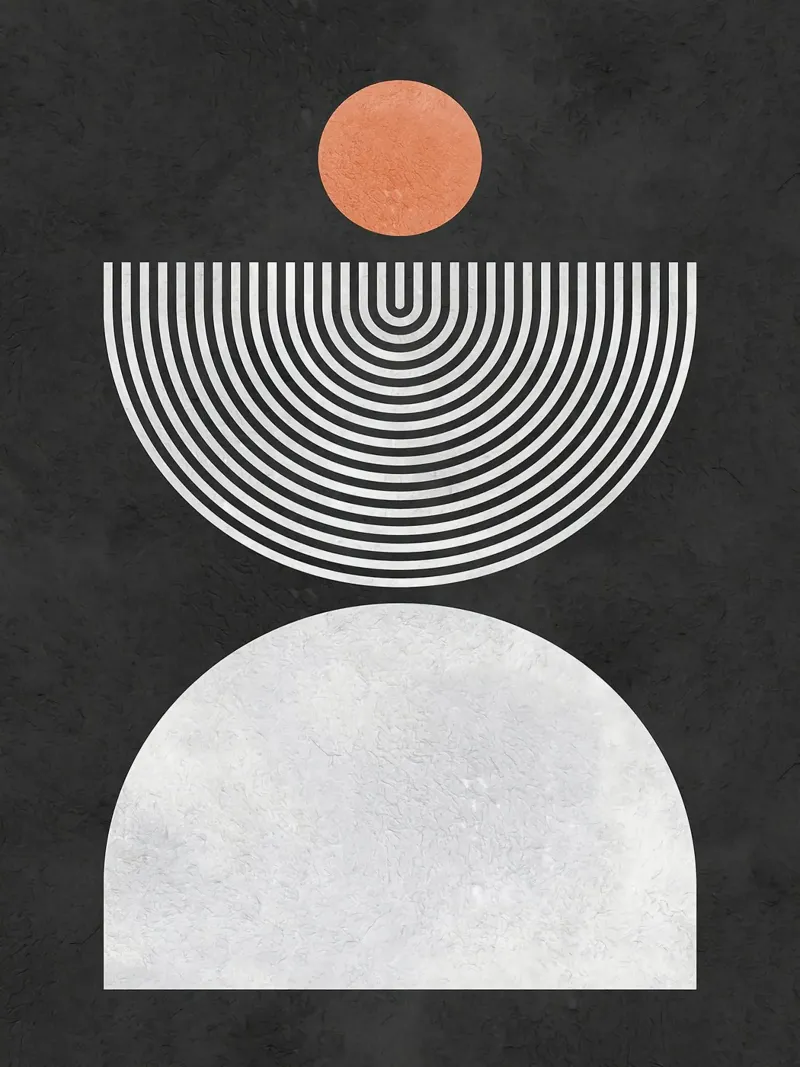 Linee e cerchi poster da Eldon S Kiser