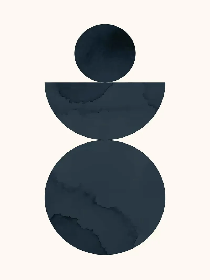 Minimalista poster con telaio in legno da Leonard R Sadler