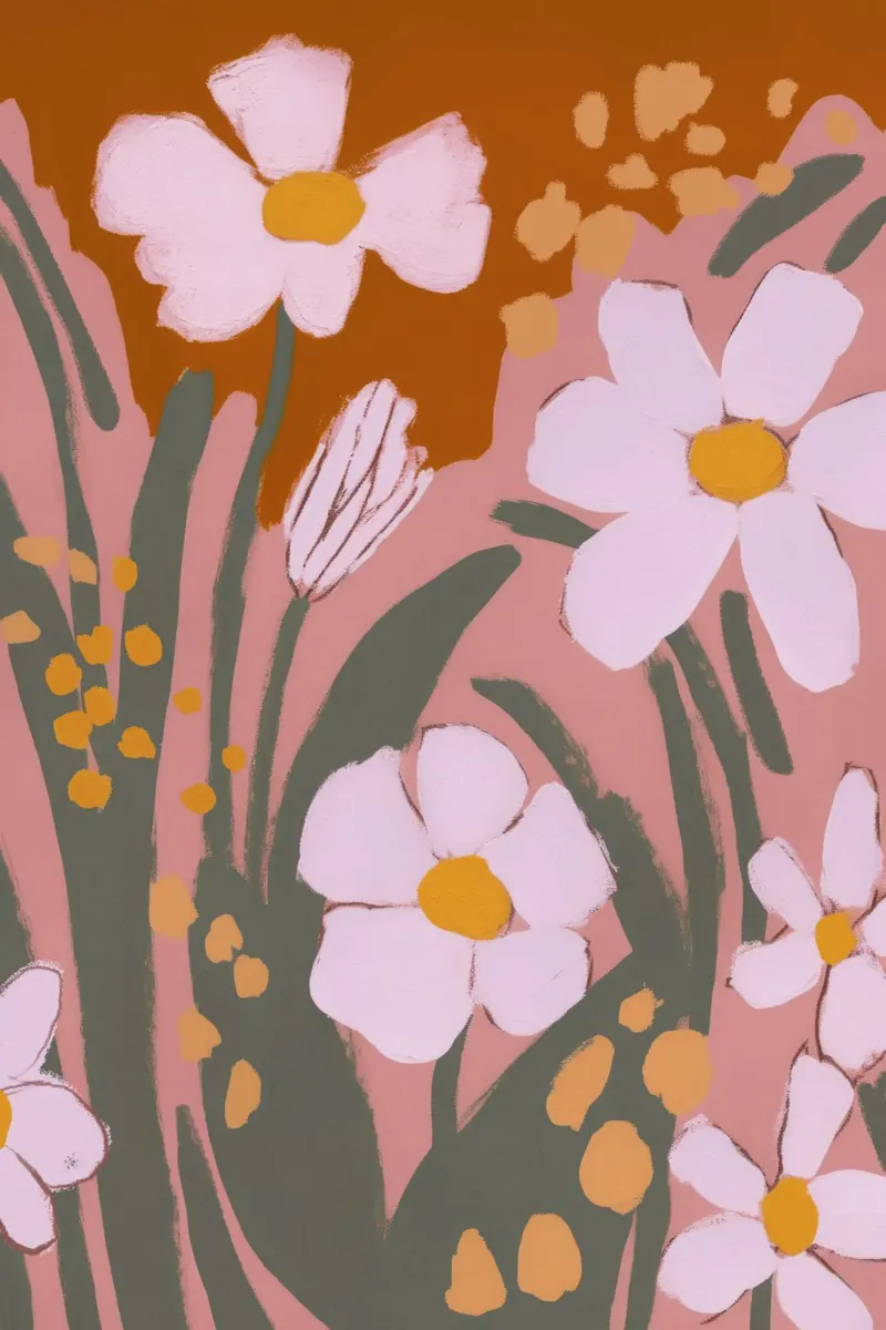 Pastel Flower Impression No 9 pellicola backlit da treechild