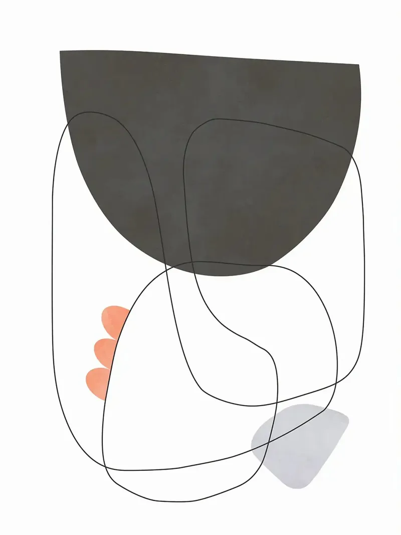 Linee e forme poster da Leon B Feierabend