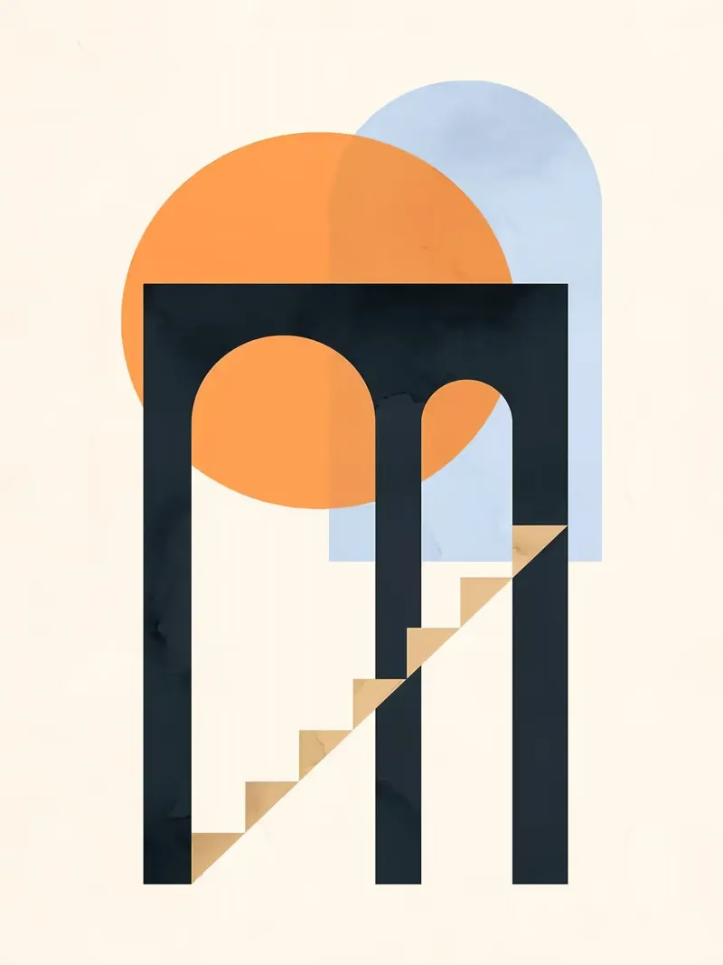 Forme geometriche poster da Leon B Feierabend