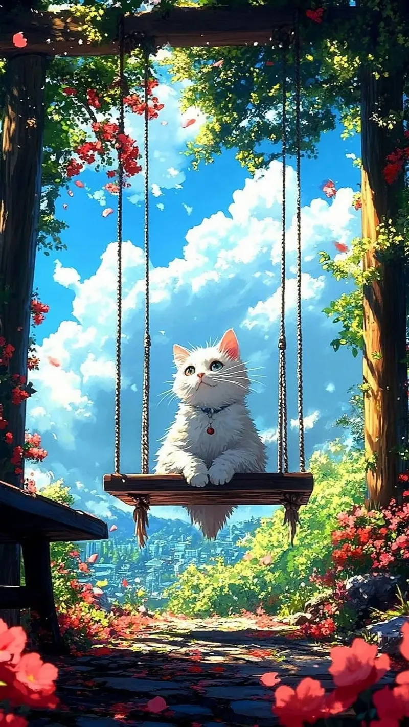 cat on ferris wheel poster da firmana