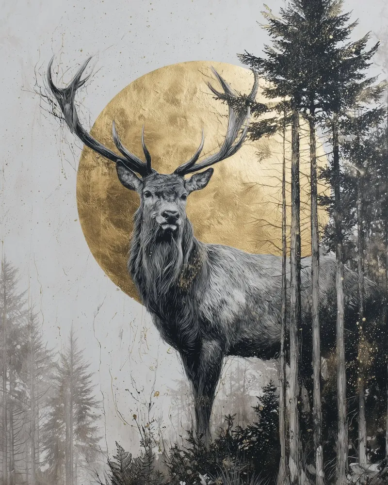 Cervo d'oro I poster da Wolkenlos