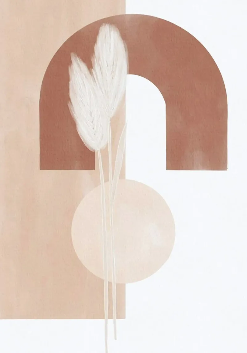 circle branch poster con telaio in legno da chaodays