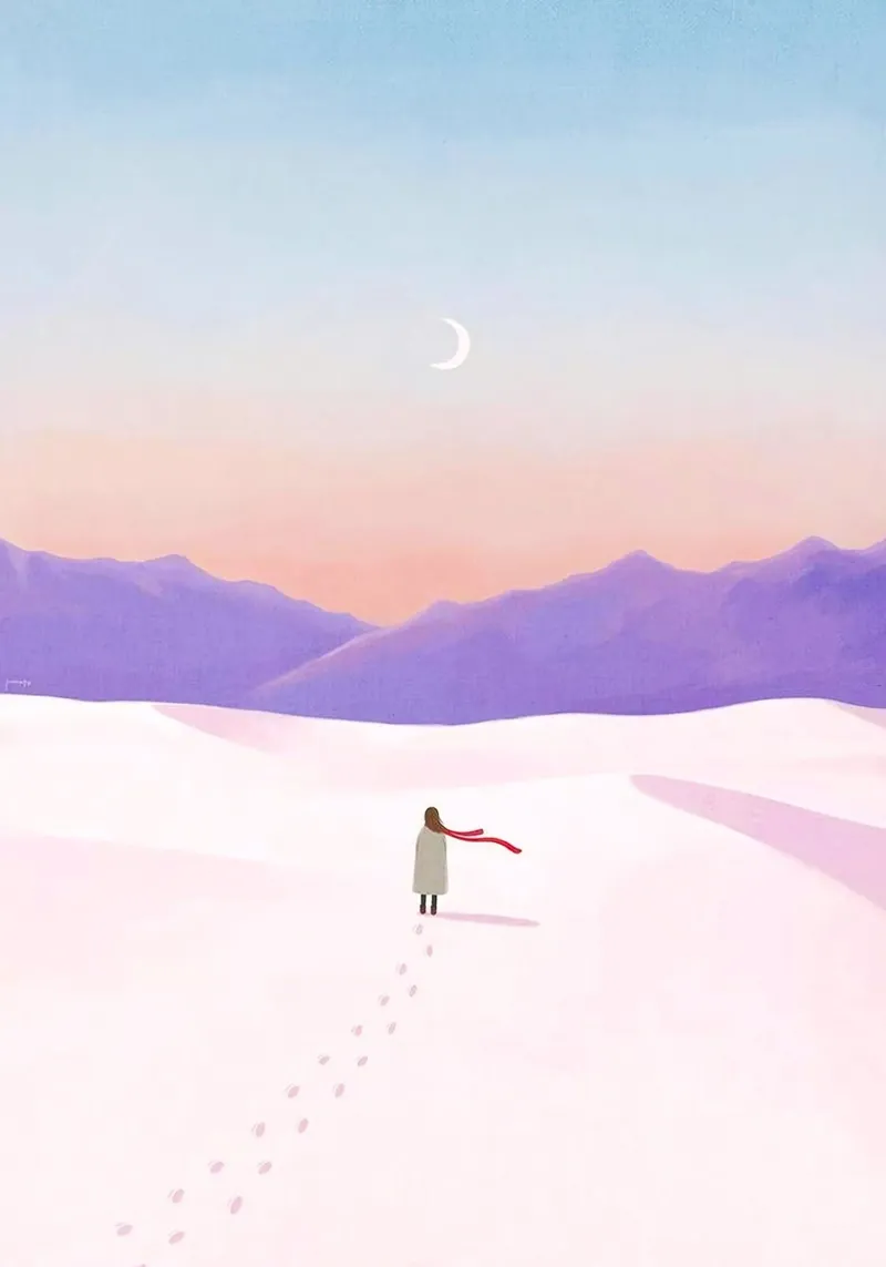 walking on ice land poster da throme