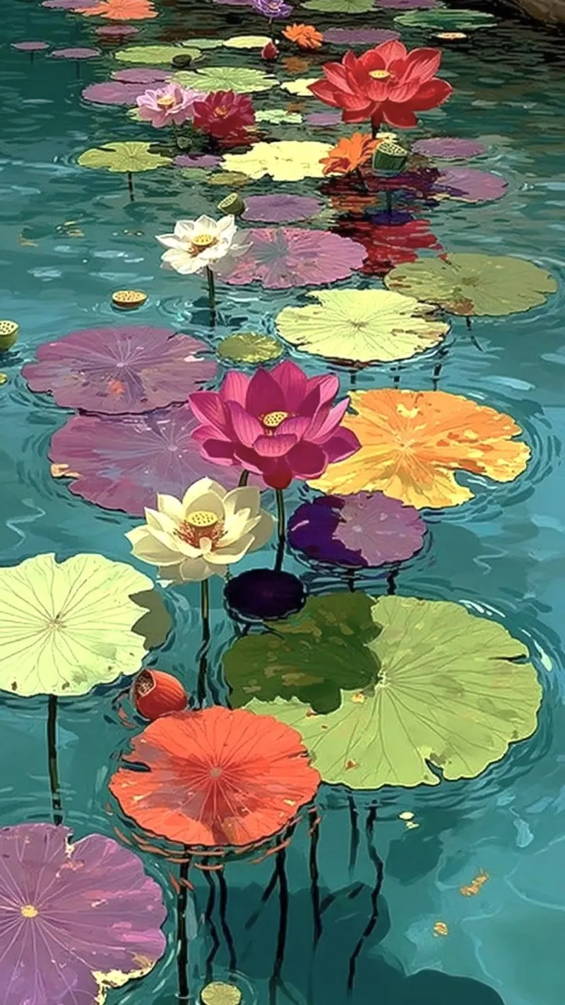 leaf on water poster da throme