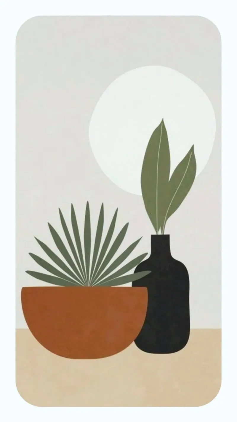 vase minimal color tela con Cornice a cassetta da chaodays