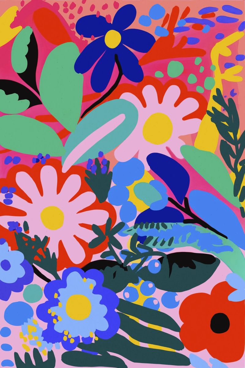 Summer Flowers No 3 Poster von treechild