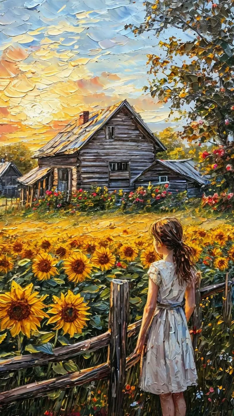 Sunflower Garden poster da mip of map
