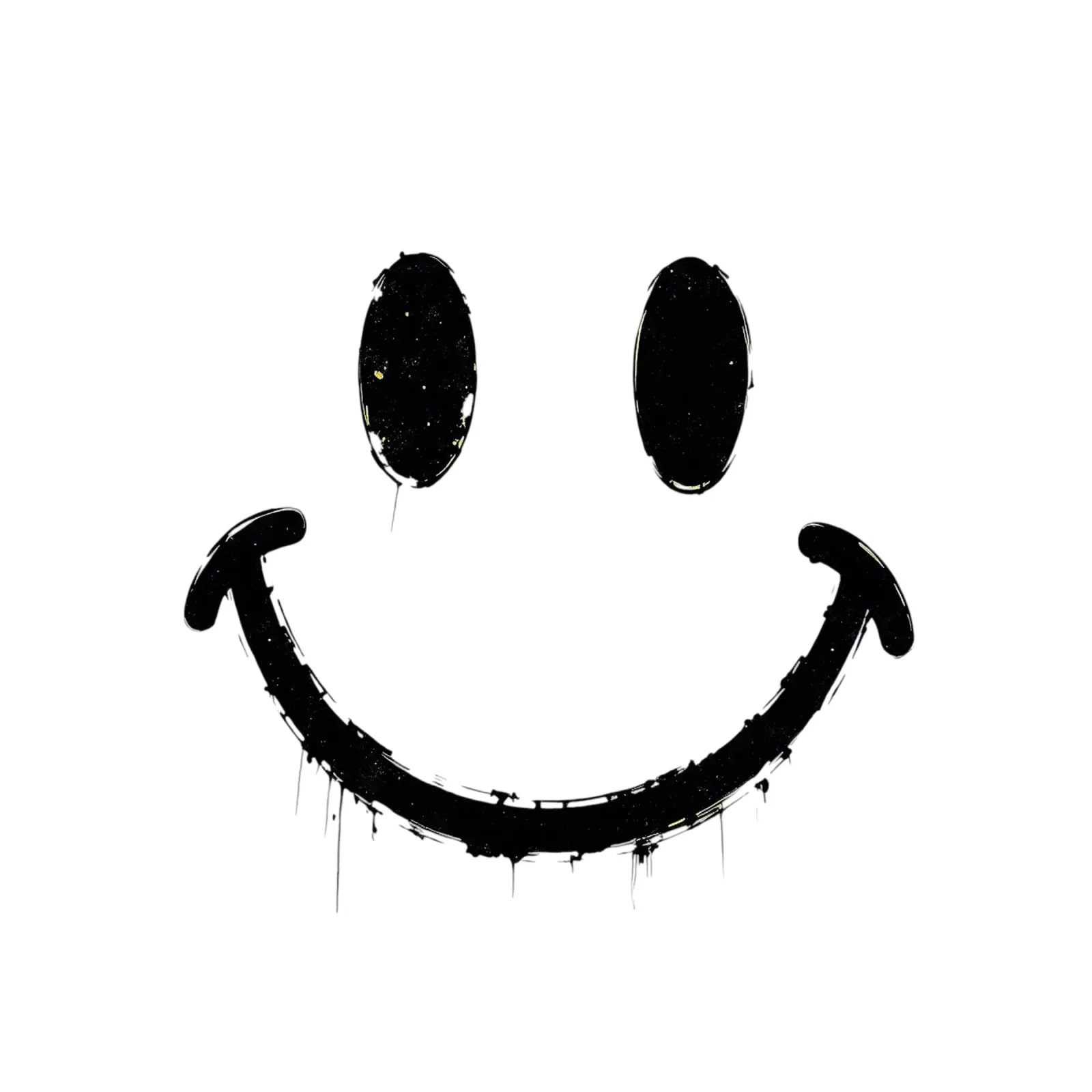 Emoji_StyleB_black4 tela con Cornice a cassetta da AI-Portraits by LK